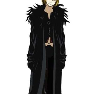 Death Note Mello Long Length Black Leather Coat