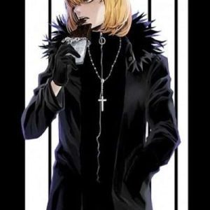 Death Note Mello Long Length Black Leather Coat
