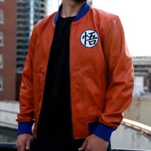 Goku Dragon Ball Z Orange Leather Jacket