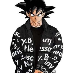 Drip Goku Dragon Ball Z Black Puffer Jacket
