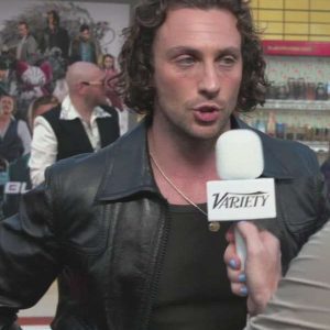 Aaron Taylor Johnson Kraven the Hunter Black Leather Jacket